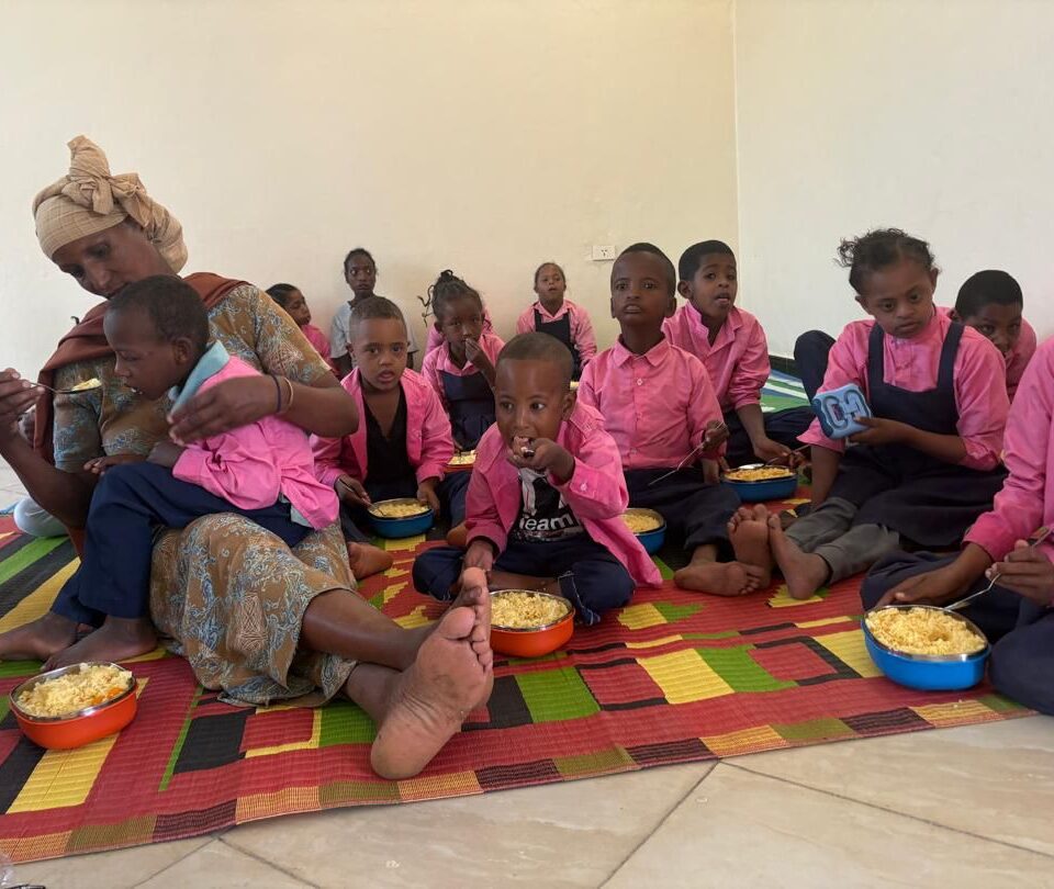 First school lunch for the kids of Herburg Special Needs School 🍽️😊